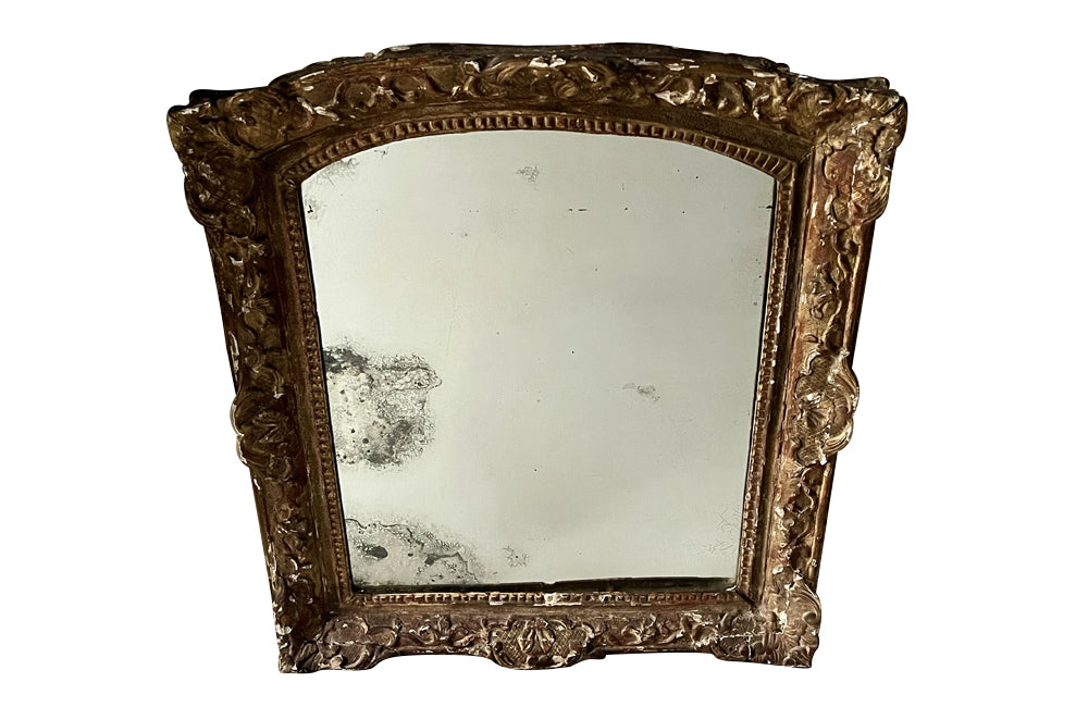 18th Century French Carved Framed Mirror