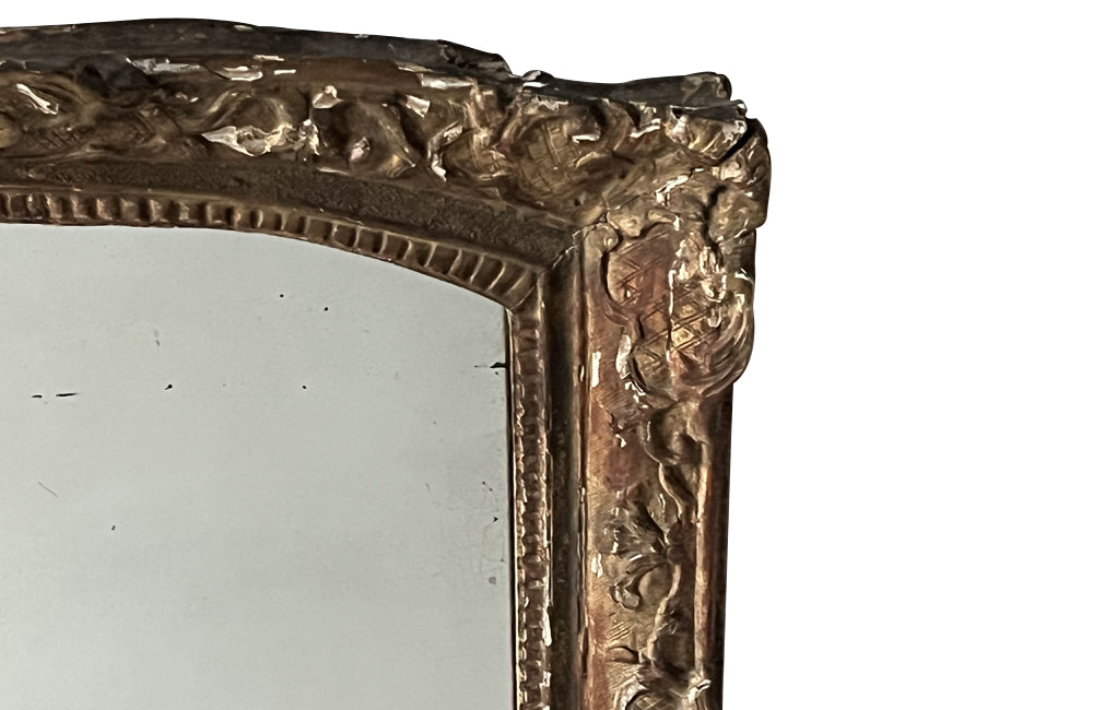 18th Century French Carved Framed Mirror