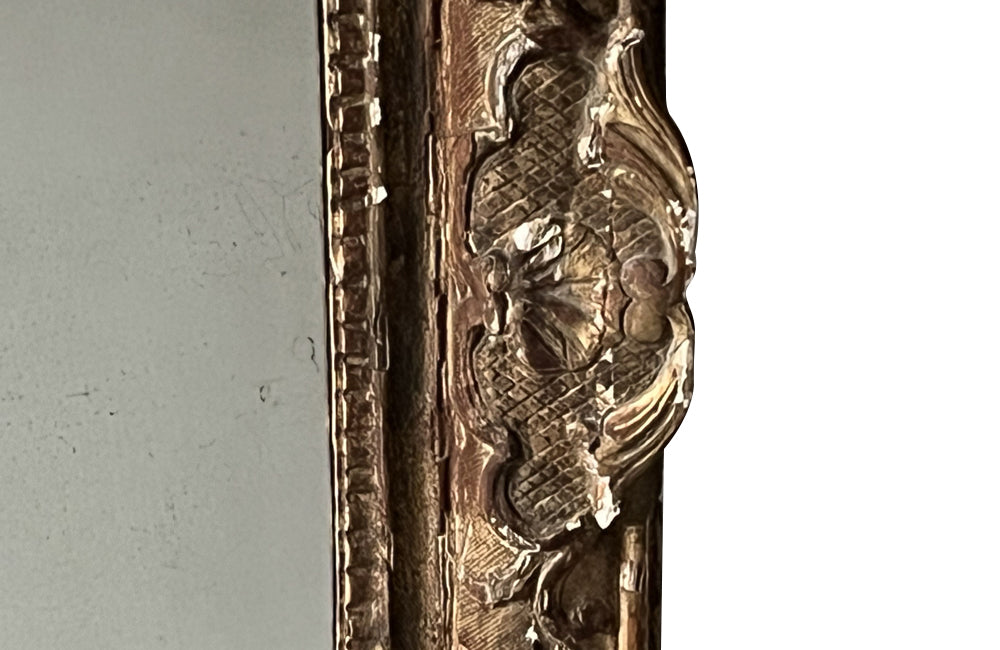 18th Century French Carved Framed Mirror