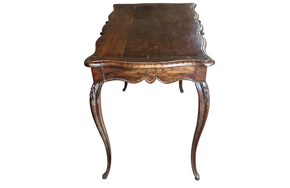 18th Century French Louis XV Walnut Writing Table