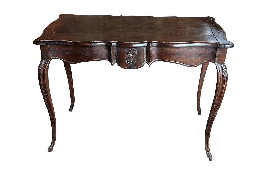 18th Century French Louis XV Walnut Writing Table