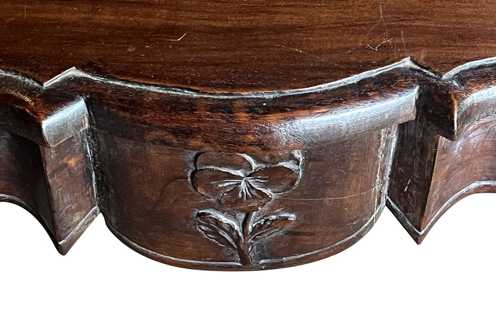 18th Century French Louis XV Walnut Writing Table