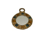 Petit metal mid century mirror with glass inlays, atrributed to Irena Jaworska - Line Vautrin School - French