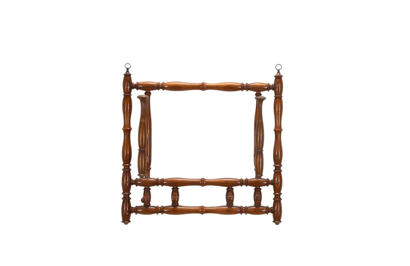 Charming, Napoleon III wooden faux bamboo ladies adjustable hat rack.