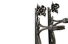 Pair of beautiful 19th Century Art Nouveau iron wall brackets of lovely quality.