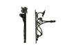 Pair of beautiful 19th Century Art Nouveau iron wall brackets of lovely quality.