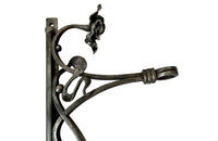 Pair of beautiful 19th Century Art Nouveau iron wall brackets of lovely quality.