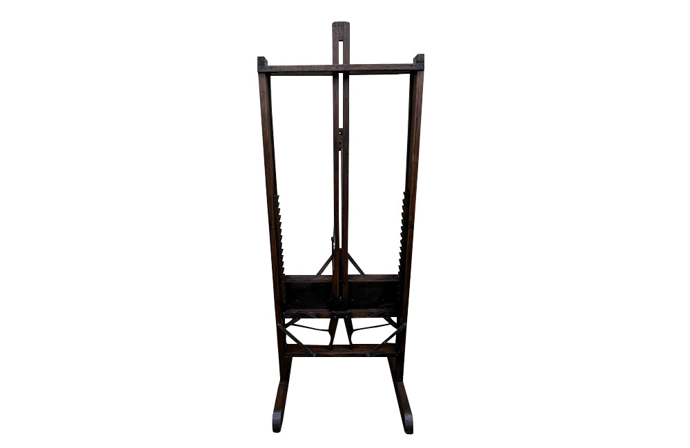 A FRENCH MAHOGANY PICTURE EASEL, LATE 19TH CENTURY