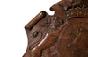 Beautifully hand carved 19th century heraldic oak panel or overdoor