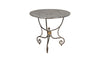 French Marble Top Round Iron Gueridon Table - French Antique Furniture - Antique Table - AD & PS Antiques