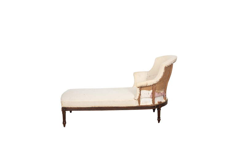 Beautiful 19th Century French daybed in the Louis XVI Style. 