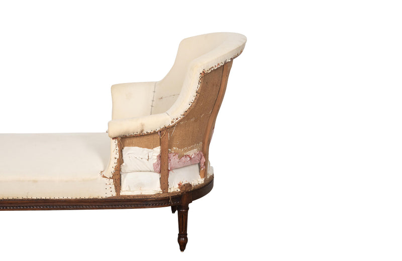 Beautiful 19th Century French daybed in the Louis XVI Style. 