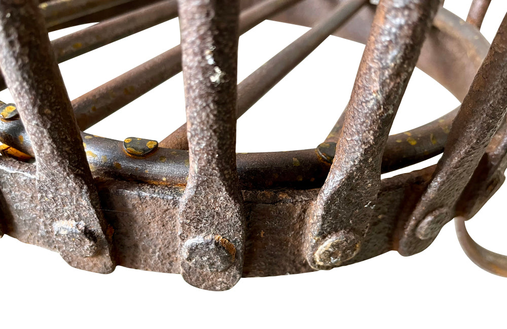 19th century French iron brazier