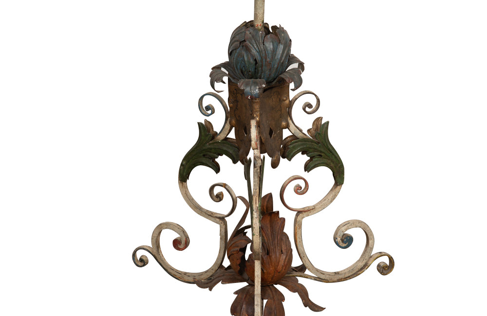 Tall metal on sale floor lamp