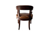 Antique Desk Chair in walnut and leather seat Naploleon III 