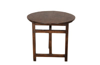 19th century oak folding low wine tasting table.