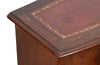 19th century English mahogany and leather library  coffer steps. 