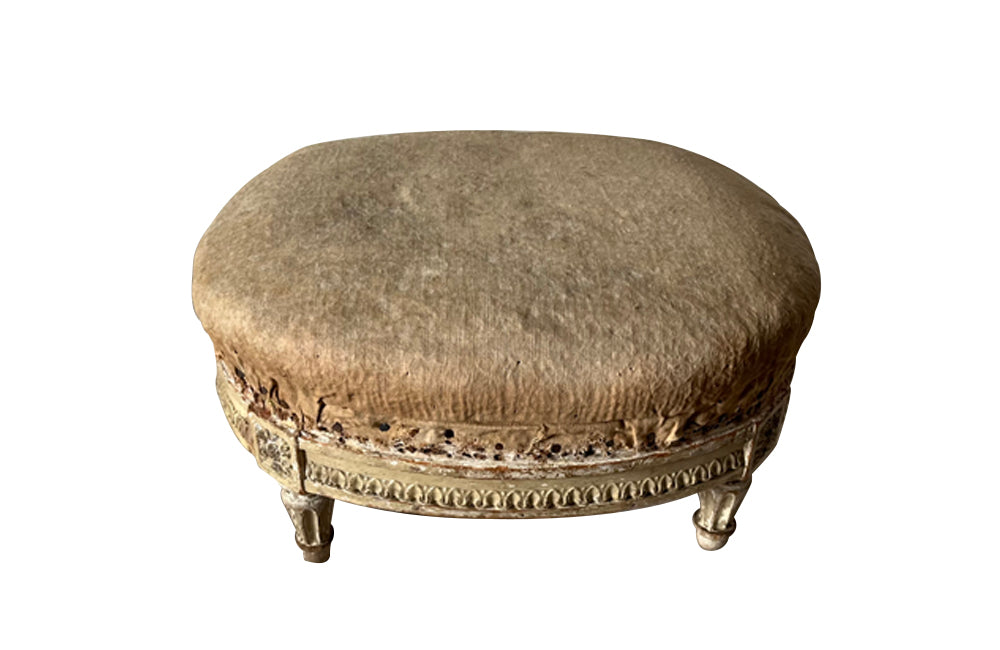 Small 19th century Louis XVI style footstool