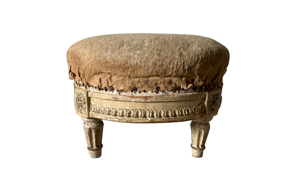 Small 19th century Louis XVI style footstool