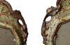 Antique venetian mirrors decorated with carved flowers and painted floral motifs - Antique Mirrors