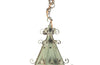 19th century iron lantern in the Neo-Gothic style with wonderful scrolled and pierced decoration and fretwork.