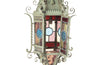 19th century iron lantern in the Neo-Gothic style with wonderful scrolled and pierced decoration and fretwork.