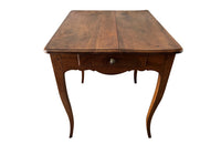 19th century Louis XV style blonde walnut writing side table