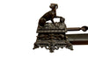 19th century French, bronze fire fender decorated with two opposing seated hounds - French Antiques