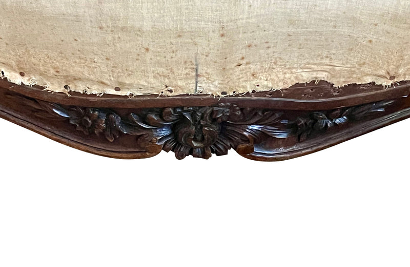 Antique armchairs French walnut regence revival armchairs 19th Century