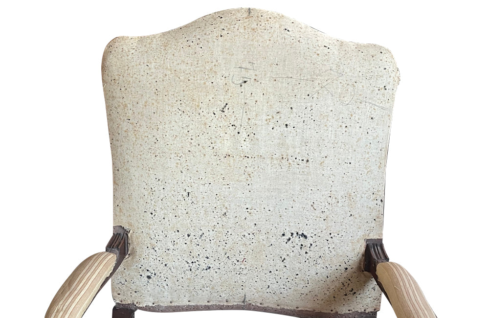 Antique armchairs French walnut regence revival armchairs 19th Century