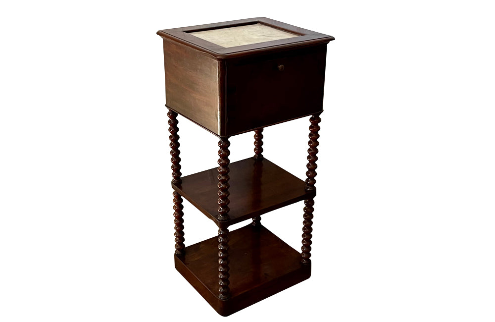 Antique mahogany nightstand / end table - Antique side tables