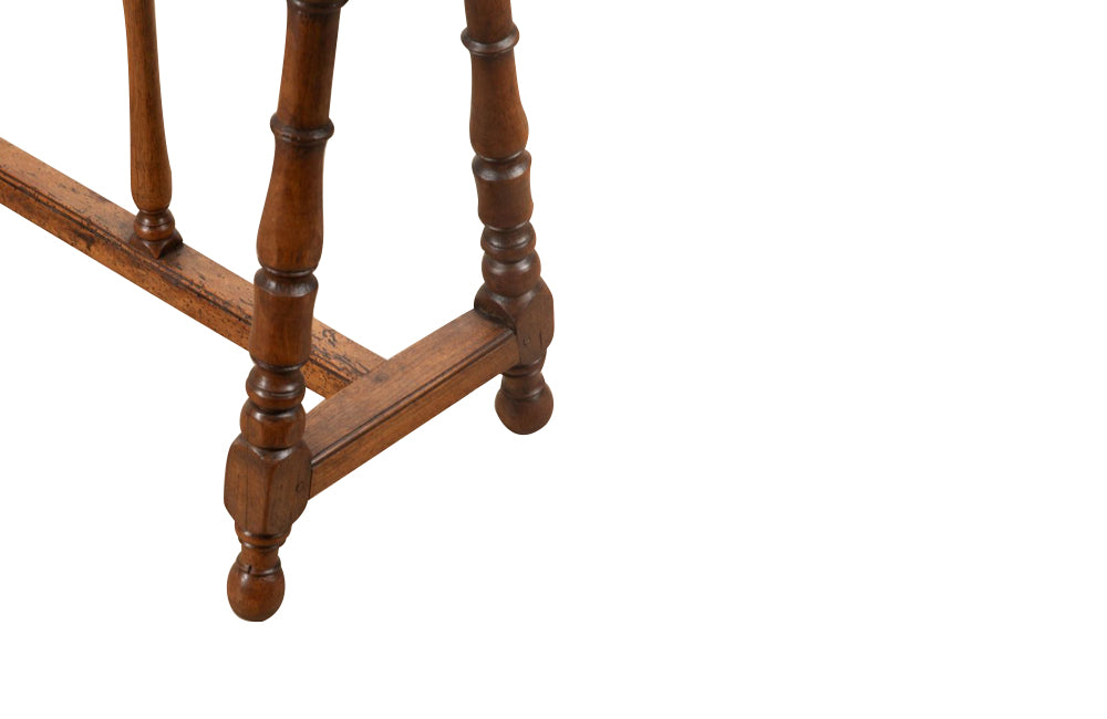 Antique French walnut bench - French antique furniture