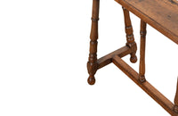 Antique French walnut bench - French antique furniture