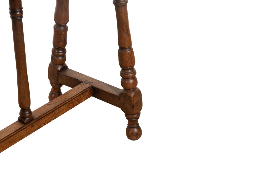 Antique French walnut bench - French antique furniture