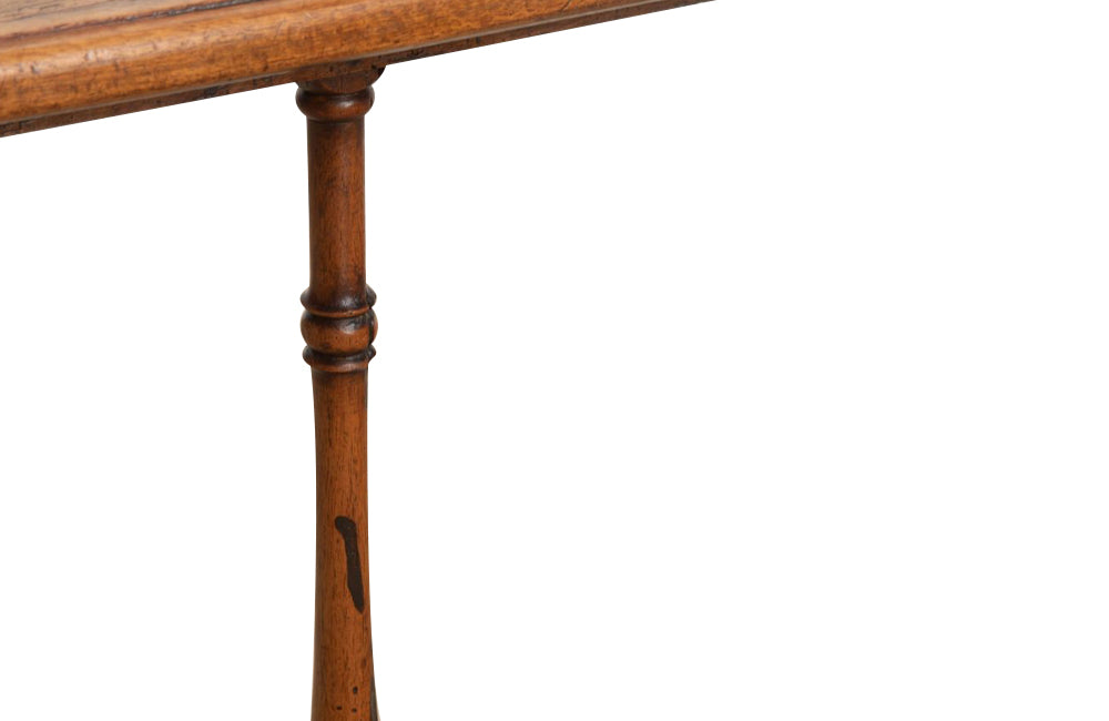 Antique French walnut bench - French antique furniture