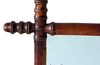 Antique mirror faux bamboo late 19th century French