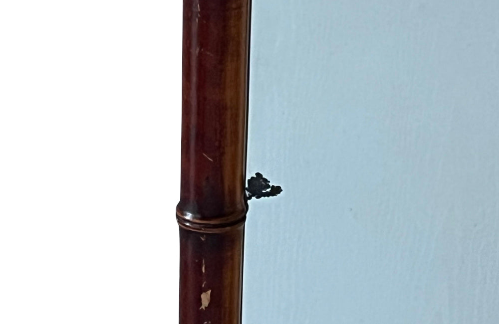 Antique mirror faux bamboo late 19th century French