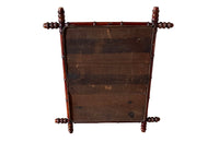 Antique mirror faux bamboo late 19th century French