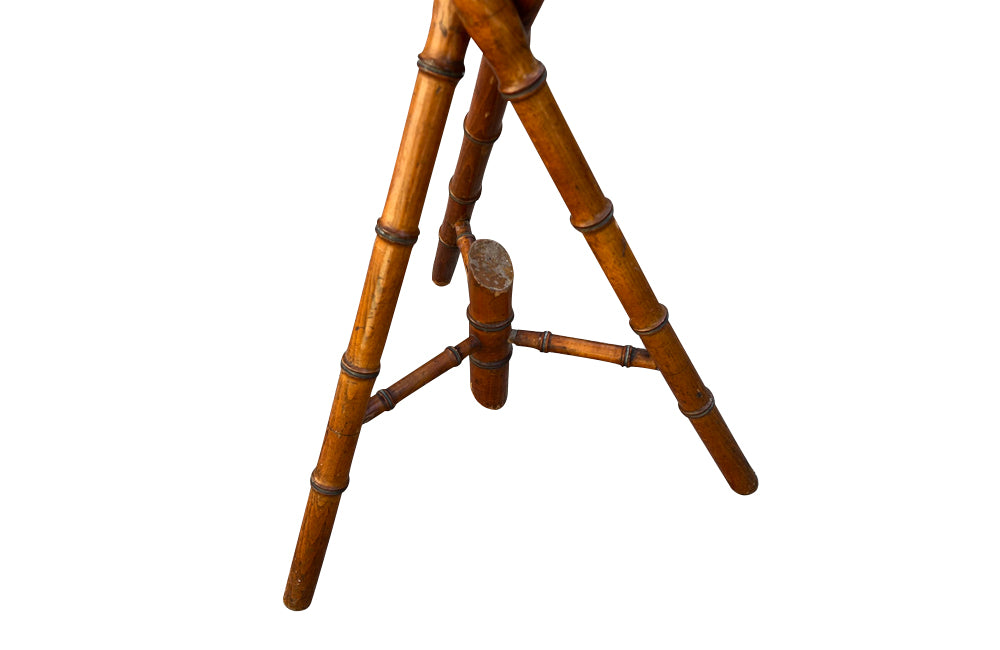 Late 19th Century French Faux Bamboo Plant Stand or Pedestal