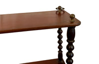 Antique bookcase shelf. Four tiered late 19th Century French mahogany hanging or free-standing - Antique Furniture