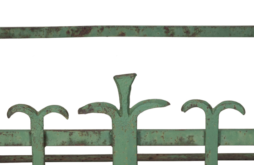 Large 19th Century French iron plant stand or wall jardiniere.