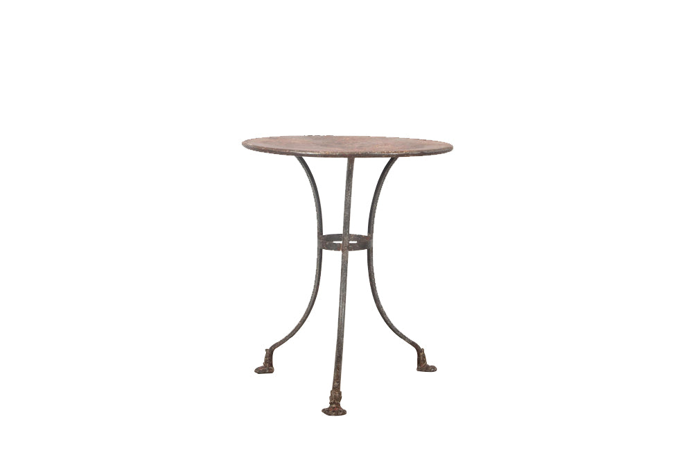 19th century French Arras iron bistro gueridon garden table