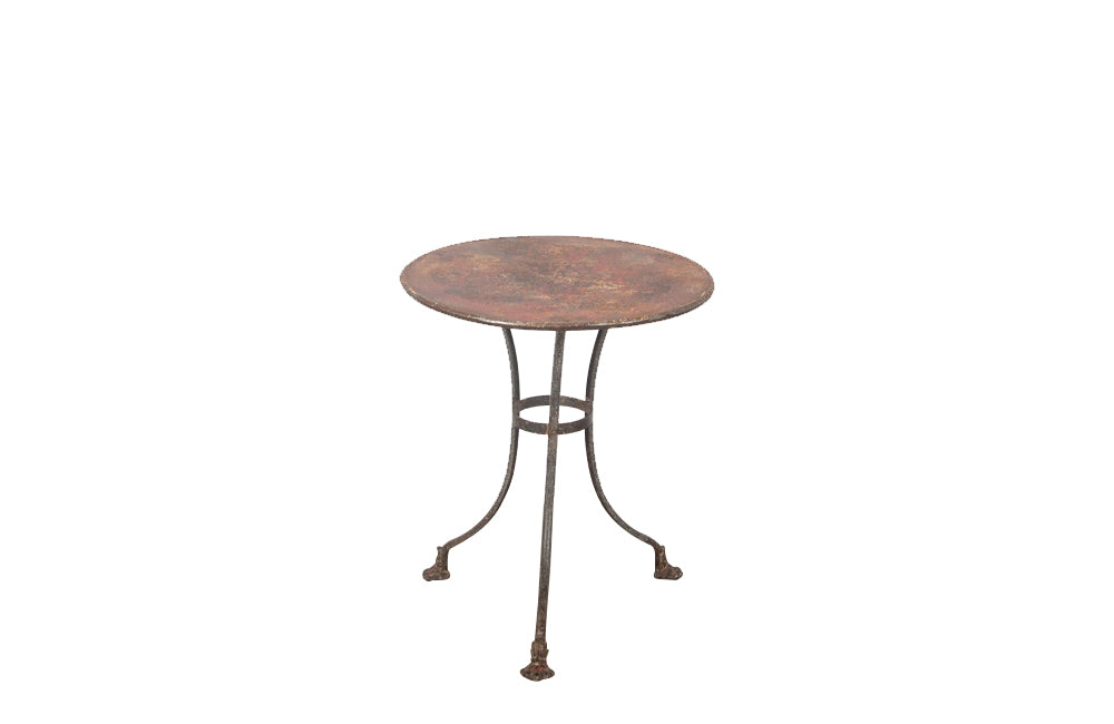 19th century French Arras iron bistro gueridon garden table