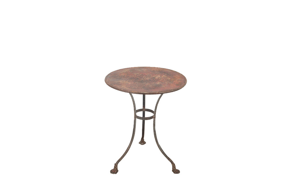 19th century French Arras iron bistro gueridon garden table