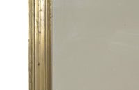 Fabulous, large 19th Century French brass bistro mirror.