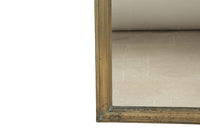 Fabulous, large 19th Century French brass bistro mirror.