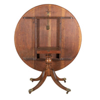 19th Century English Regency Style Tilt Top Table
