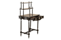 19th Century French Napoleon III Ladies Writing Table with Étagère