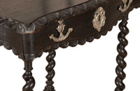 19th Century French Napoleon III Ladies Writing Table with Étagère