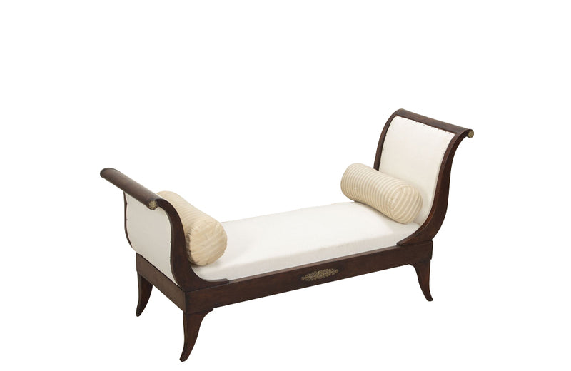 Antique day bed méridienne in mahogany French 19th Century Period empire - French antique furniture